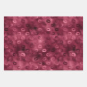 ブルゴーニュ赤キス唇 ラッピングペーパーシート (正面)