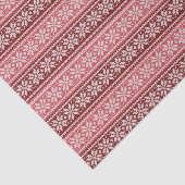 ブルゴーニュ赤ピンクポインセチアのクリスマスパターン 薄葉紙 (詳細)