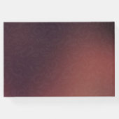 ブルゴーニュ赤フローラストリングライト結婚ズゲストブック ゲストブック (裏面)