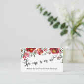 ブルゴーニュ赤フローラドリンクチケットエンクロージャ エンクロージャーカード (スタンド正面)