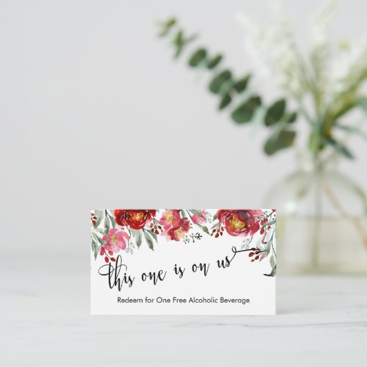 ブルゴーニュ赤フローラドリンクチケットエンクロージャ エンクロージャーカード (スタンド正面)