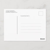 ブルゴーニュ赤フローラボホ日付を保存 ポストカード (裏面)