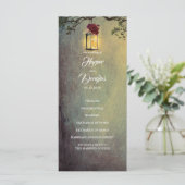 ブルゴーニュ赤フローラランタン灯結婚式 プログラム (スタンド正面)