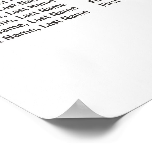 ブルゴーニュ赤フローラ8テーブ結婚ルのシーティングチャート ポスター (角)