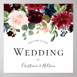 ブルゴーニュ赤ワインが看板結婚にようこそ ポスター