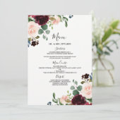 ブルゴーニュ赤ワイン水カラーフローラすべての行事 メニュー (スタンド正面)