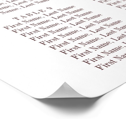 ブルゴーニュ赤海軍フローラボ素朴ホ座席表 ポスター (角)