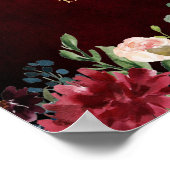 ブルゴーニュ赤海軍素朴フローラボ結婚ホ徴候 ポスター (角)