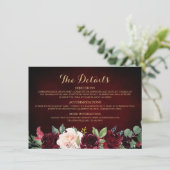 ブルゴーニュ赤海軍素朴フローラ結婚ズ詳細 エンクロージャーカード (スタンド正面)