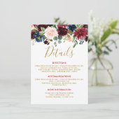 ブルゴーニュ赤海軍素朴フローラ結婚ズ詳細 エンクロージャーカード (スタンド正面)