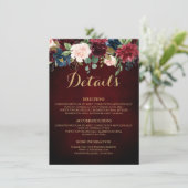 ブルゴーニュ赤海軍素朴フローラ結婚ズ詳細 エンクロージャーカード (スタンド正面)