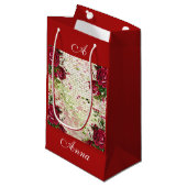 ブルゴーニュ赤素朴バラエレガント国 スモールペーパーバッグ (正面アングル)