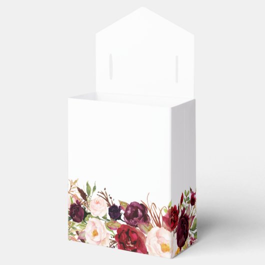 ブルゴーニュ赤素朴フローラボ結婚ホ フェイバーボックス (オープン)