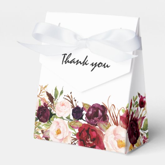 ブルゴーニュ赤素朴フローラボ結婚ホ フェイバーボックス (正面サイド)