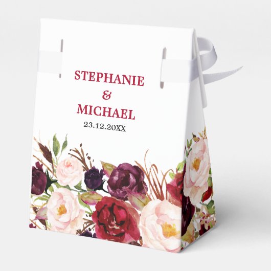 ブルゴーニュ赤素朴フローラボ結婚ホ フェイバーボックス (裏面サイド)