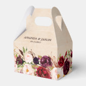 ブルゴーニュ赤素朴フローラボ結婚ホ フェイバーボックス (正面サイド)