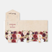 ブルゴーニュ赤素朴フローラボ結婚ホ フェイバーボックス (折り畳みなし)