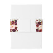 ブルゴーニュ赤素朴フローラボ結婚ホ 招待状ベリーバンド (裏面例)