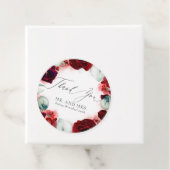 ブルゴーニュ赤結婚花ありがとう フェイバータグ (インサイチュ)