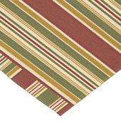 ブルゴーニュ赤緑オークレイエロストライプー色パターン ロングテーブルランナー (コーナー)