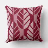 ブルゴーニュ赤葉い模様 クッション (裏面)