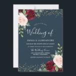 ブルゴーニュ赤面グリッター秋秋の結婚式の招待 招待状<br><div class="desc">ブルゴーニュ赤面グリッター秋秋の結婚式は、すべてのモダン季節に最適な美しい花を招待。春、夏、秋の秋や冬ニッチとネストストアでマッチングコレクションを見る他の招待状やコレクションも豊富。</div>