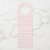 ブルゴーニュ赤面ストライプメリークリスマスホリデーギフト ボトルネックタグ (裏面)