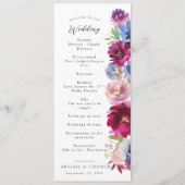 ブルゴーニュ赤面ダスティブルーエレガントフローラ プログラム (正面)