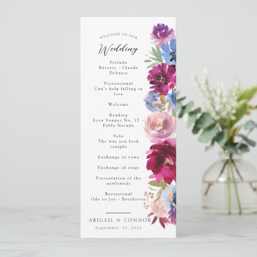 ブルゴーニュ赤面ダスティブルーエレガントフローラ プログラム (スタンド正面)