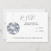 ブルゴーニュ赤面ディスコエレガントな結婚式日付を保存 セーブザデート (正面)