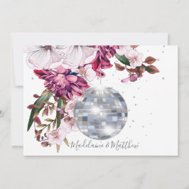 ブルゴーニュ赤面ディスコエレガントな結婚式日付を保存 セーブザデート