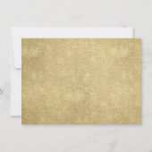 ブルゴーニュ赤面ネイビーブルーボタニカルフローラ結婚ズ セーブザデート (裏面)