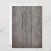 ブルゴーニュ赤面ネイビーブルー素朴フローラ結婚ズ 招待状 (裏面)