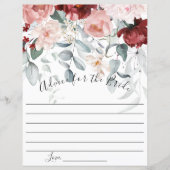 ブルゴーニュ赤面ピンクフローラアドバイスfor the Bride (正面)