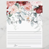 ブルゴーニュ赤面ピンクフローラブライドレシピ (正面)