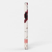 ブルゴーニュ赤面ピンクフローラ名 Case-Mate iPhoneケース (裏面/右)