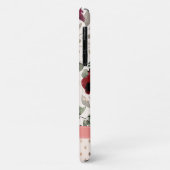 ブルゴーニュ赤面ピンクフローラ名 Case-Mate iPhoneケース (裏面/左)