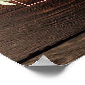 ブルゴーニュ赤面ピンク160ゲストラグジュアリーシーティングチャート ポスター (角)