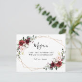 ブルゴーニュ赤面フローラは私の花嫁になる ポストカード (スタンド正面)