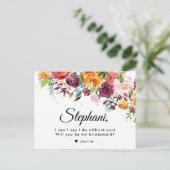 ブルゴーニュ赤面フローラは私の花嫁になる ポストカード (スタンド正面)