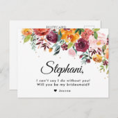 ブルゴーニュ赤面フローラは私の花嫁になる ポストカード (正面/裏面)