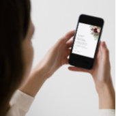 ブルゴーニュ赤面フローラウィンターウェディング招待状 招待状