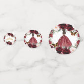 ブルゴーニュ赤面フローラキンセアニラクラウンバタフライ コンフェッティ (裏面)