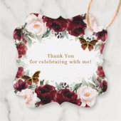 ブルゴーニュ赤面フローラキンセアニラクラウンバタフライ フェイバータグ (裏面)