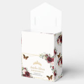 ブルゴーニュ赤面フローラキンセアニラティアラバタフライ フェイバーボックス (オープン)