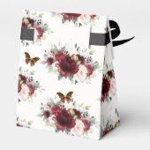 ブルゴーニュ赤面フローラキンセアニラティアラバタフライ フェイバーボックス (裏面サイド)