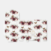 ブルゴーニュ赤面フローラキンセアニラティアラバタフライ フェイバーボックス (折り畳みなし)