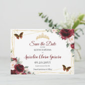 ブルゴーニュ赤面フローラクラウンキンセニェラ3枚 セーブザデート (スタンド正面)