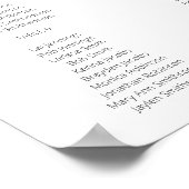 ブルゴーニュ赤面フローラシーティングチャート12白 ポスター (角)