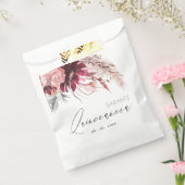 ブルゴーニュ赤面フローラパンパスグラスキンセアニェラ フェイバーバッグ (封をした状態)